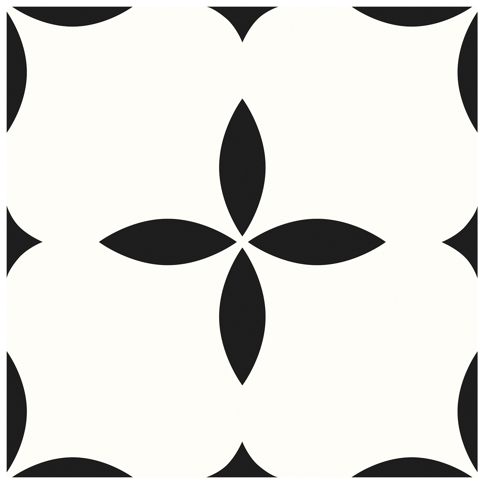 Black & White Retro Floor Tile