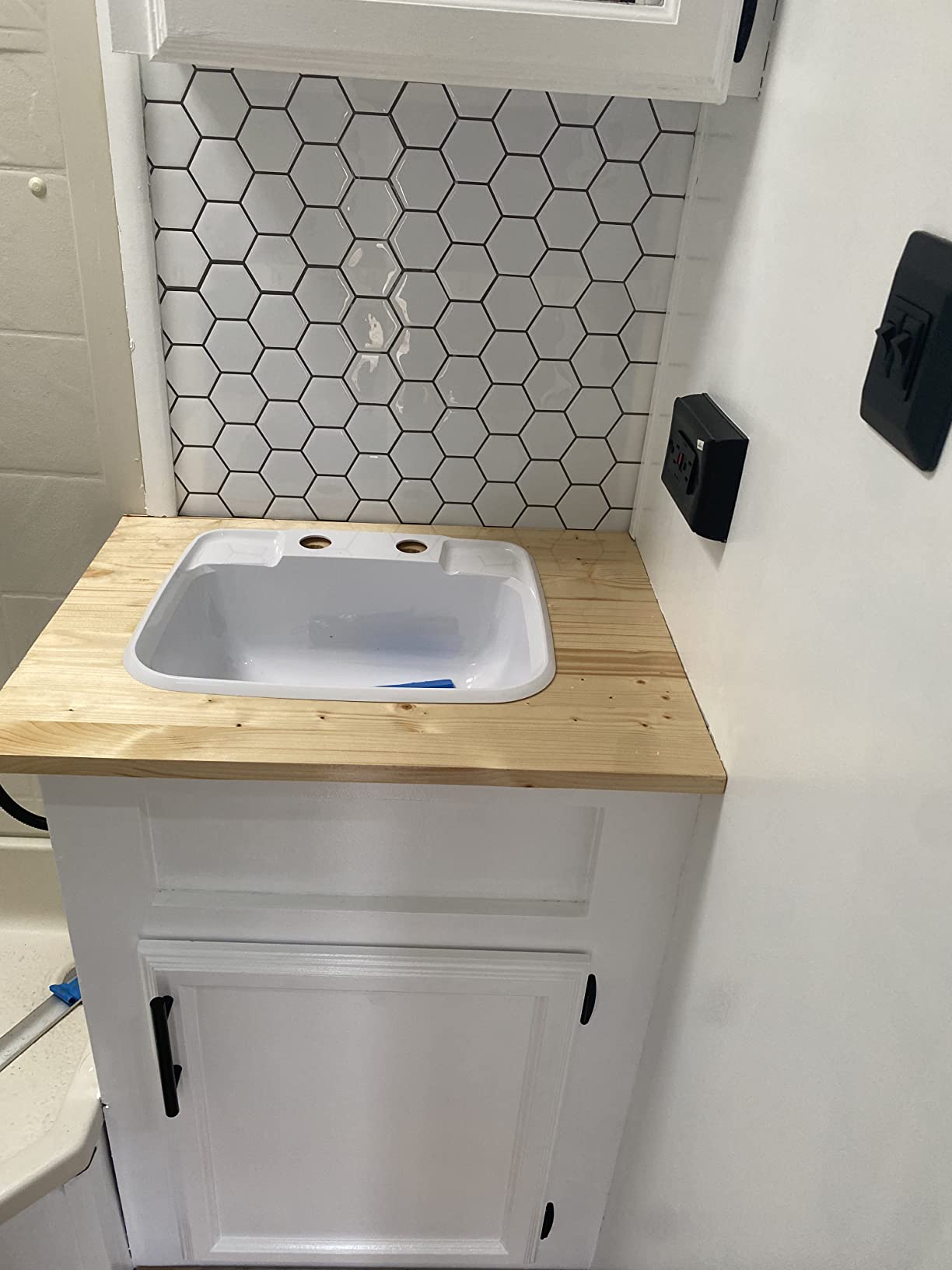 Vanity wall installation